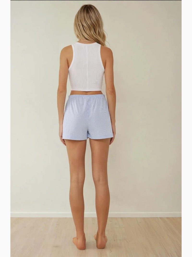 Short rayé coupe décontractée hiccup Bleu - Kiabi