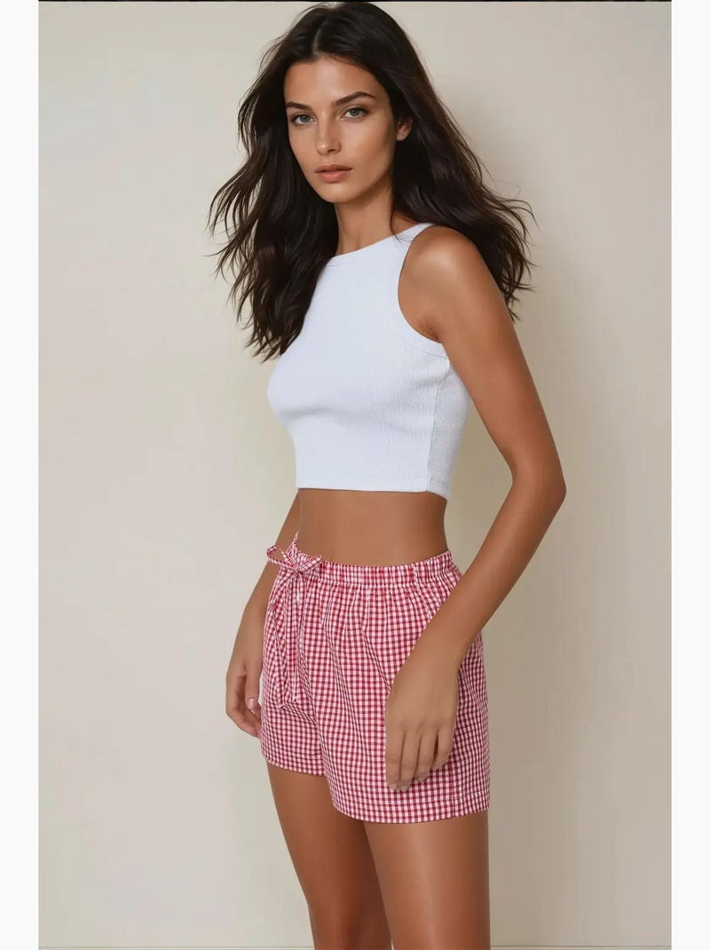 Short rayé coupe décontractée hiccup Rouge - Kiabi
