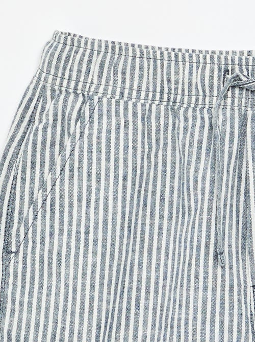 Short rayé léger en lin mélangé - Kiabi