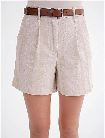 Short rayé taille haute mixray
