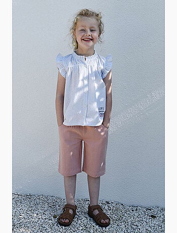 Short Raymonde en toile sergée