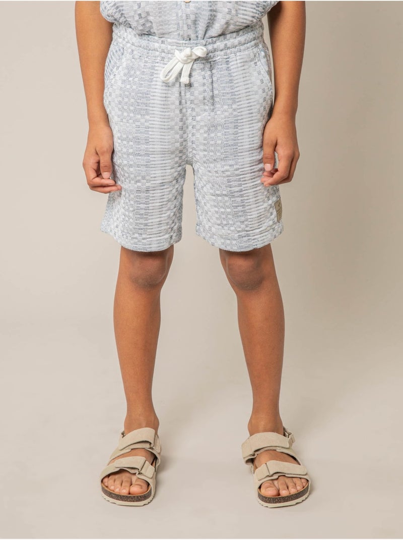 Short regular garçon en coton 'Deeluxe' Bleu - Kiabi