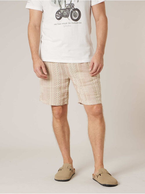 Short régular homme en 100% coton 'Deeluxe' - Kiabi