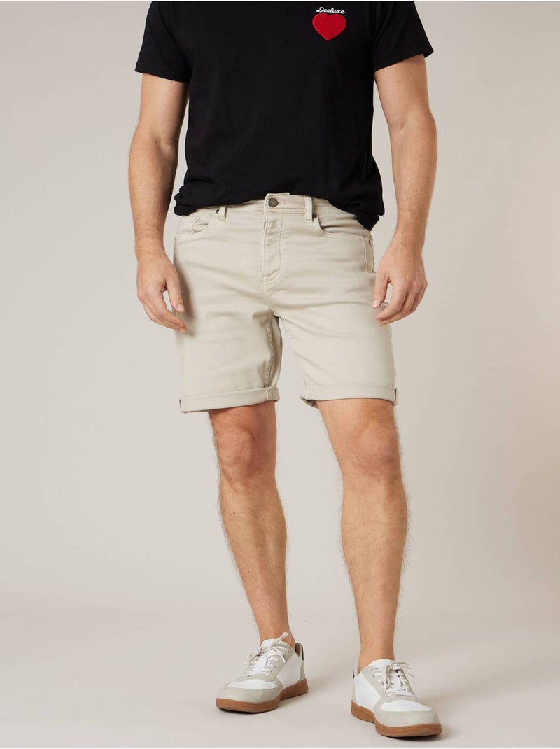 Short regular homme en jean 'Deeluxe' Gris clair - Kiabi
