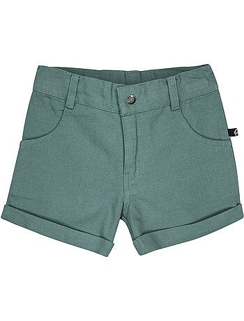 Short Rosaria en toile nattée
