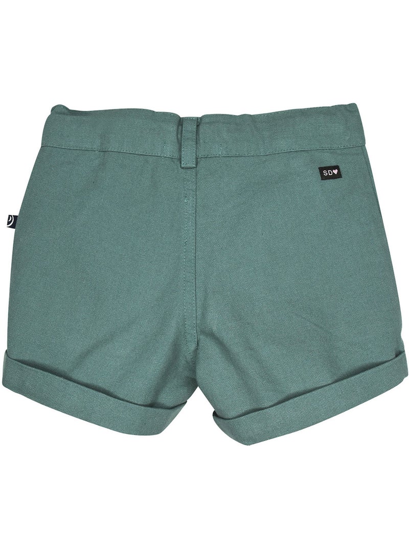 Short Rosaria en toile nattée Bleu - Kiabi