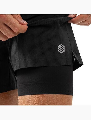 Short running double couche homme fitness homme admix