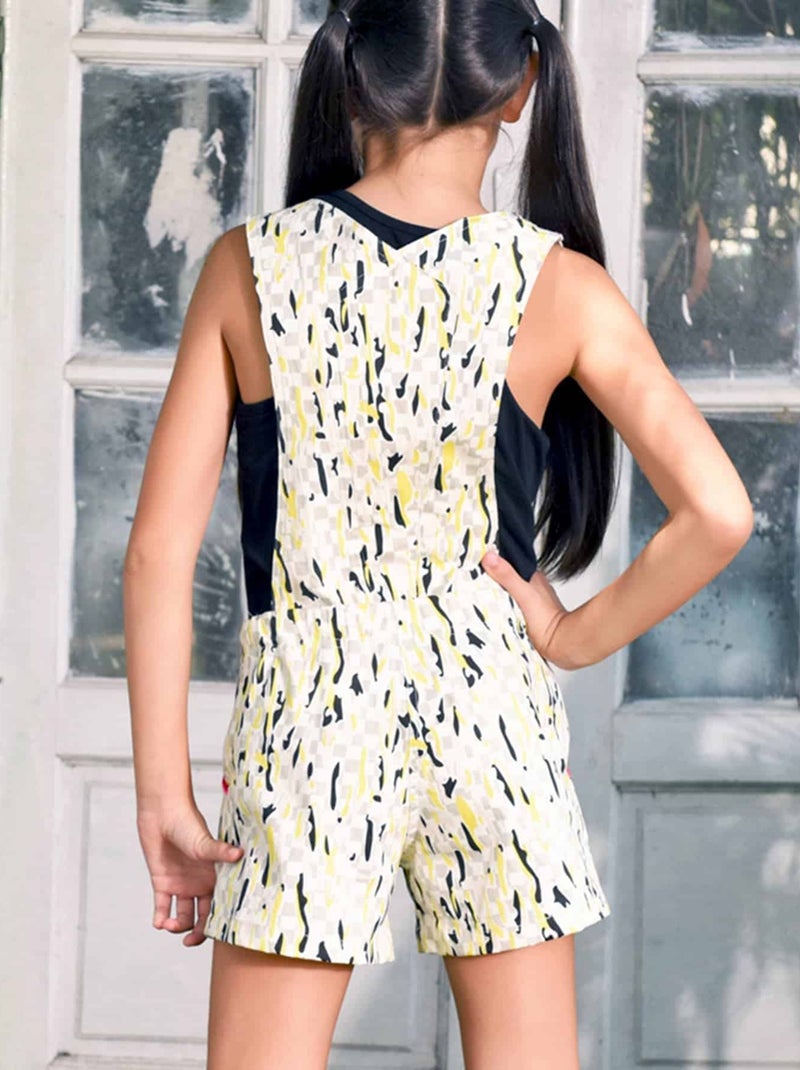 Chanpning Salopette Femmes Été Avec Épaulettes Et Poche Combinaison