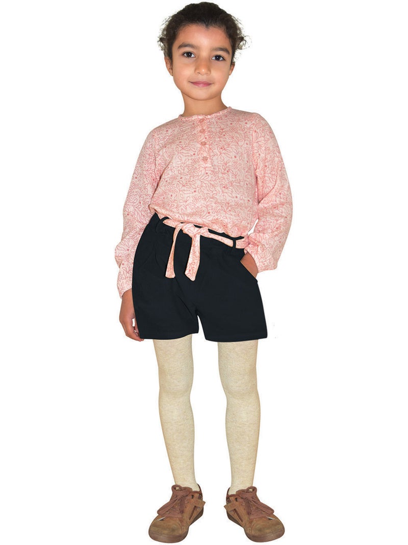 Short samira velours cotele enfant Bleu - Kiabi