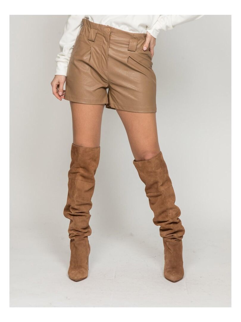 Short en cuir kiabi sale