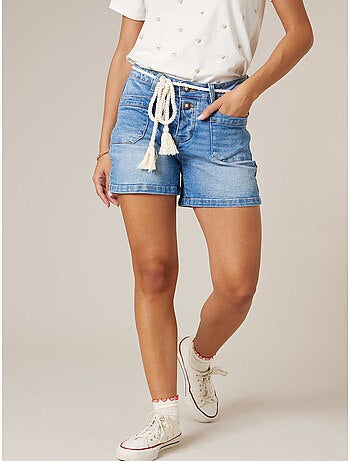 Short slim femme en jean 'Deeluxe'