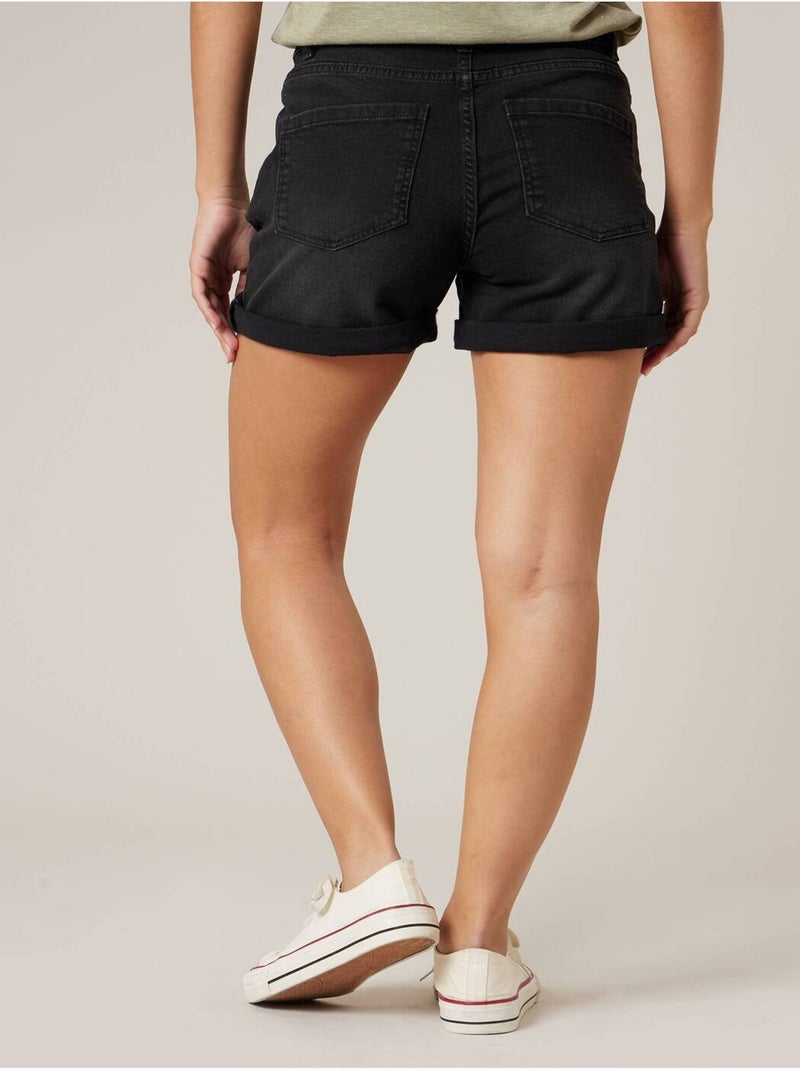 Short slim femme en jean 'Deeluxe' Noir - Kiabi