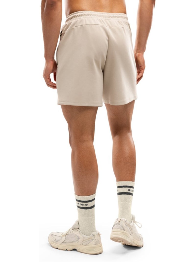 Short sport en coton homme fitness homme titan sand Beige - Kiabi