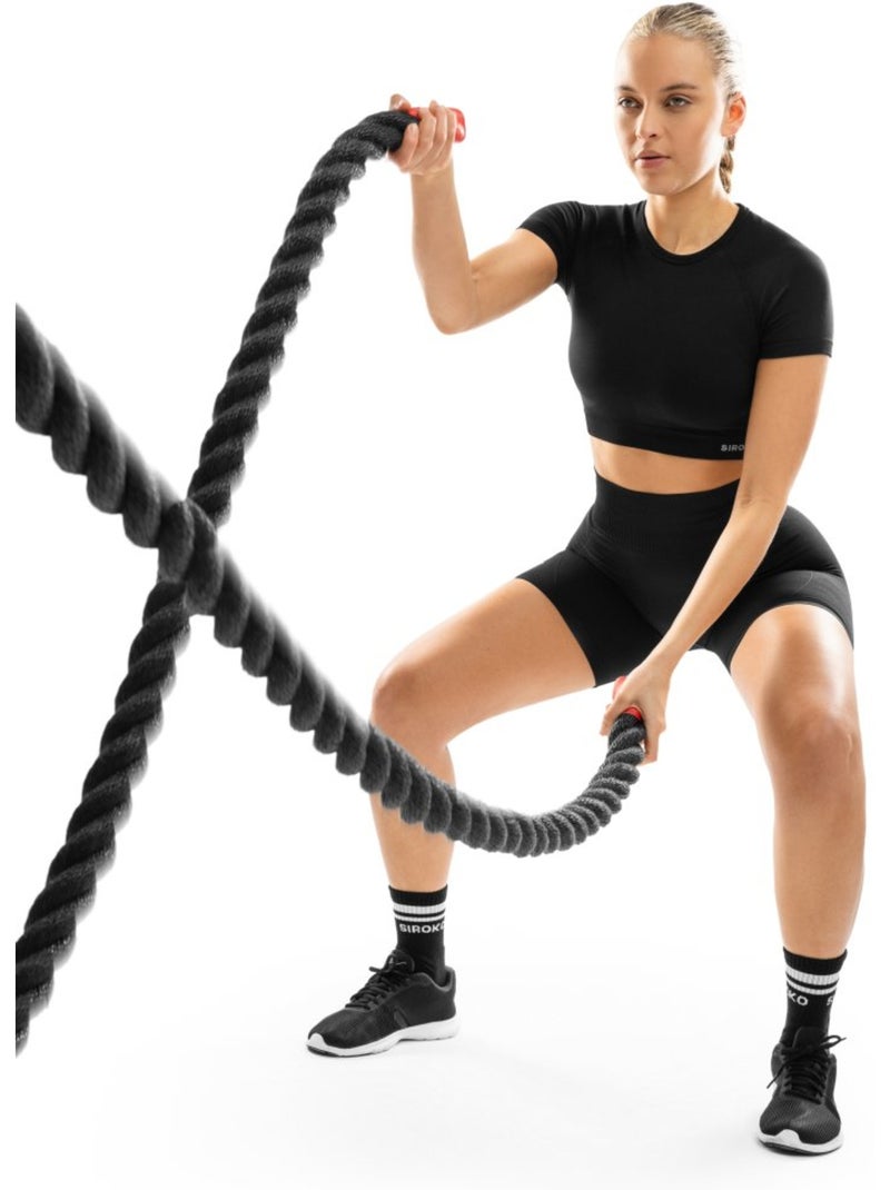 Short sport sans couture femme fitness femme persist Noir - Kiabi