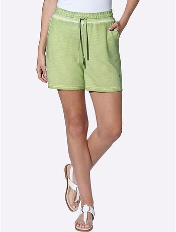 Short sweat délavage > tendance - taille standard - helline