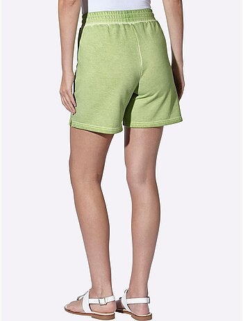 Short sweat délavage > tendance - taille standard - helline