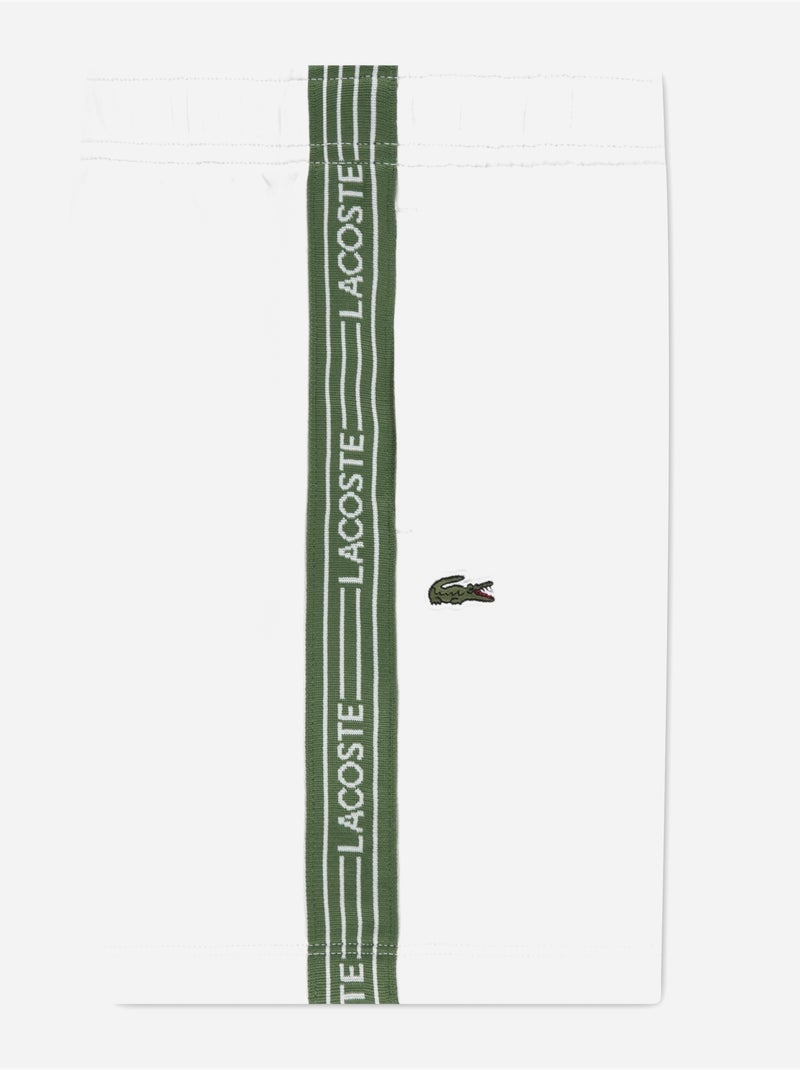 Short taille élastique - Lacoste Blanc - Kiabi