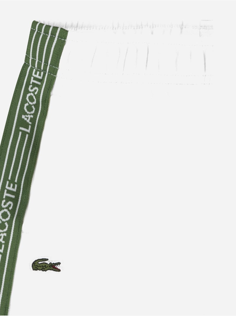 Short taille élastique - Lacoste Blanc - Kiabi