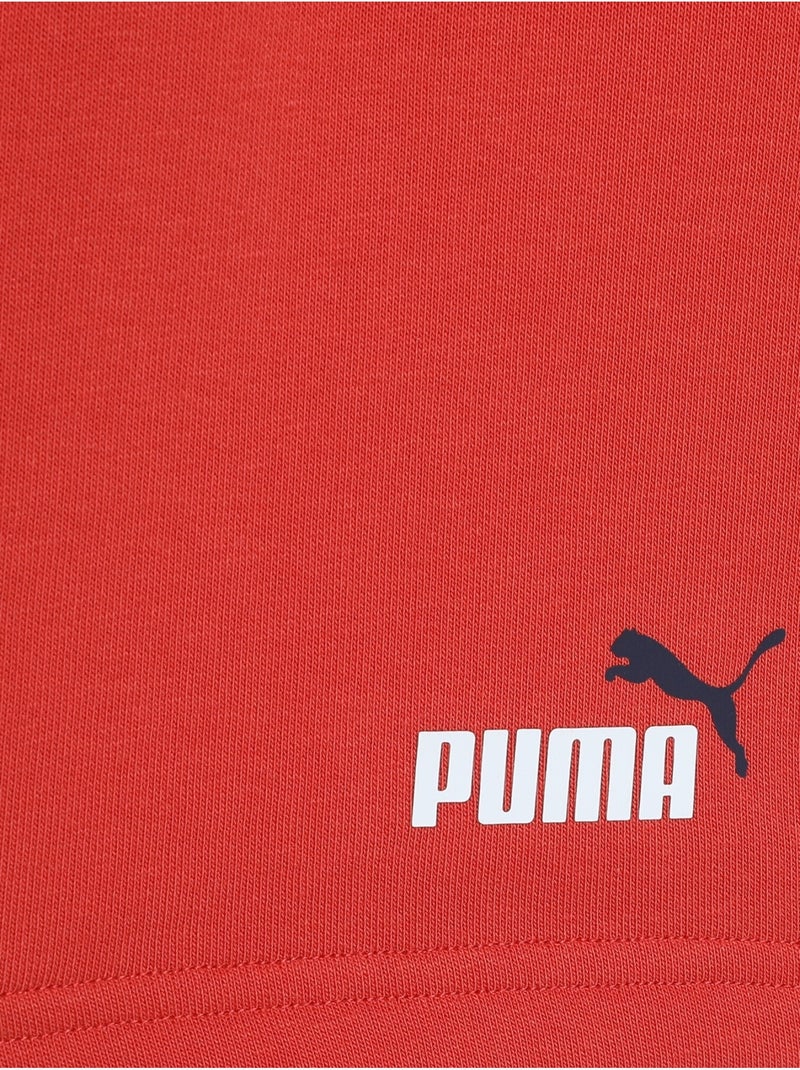 Short taille élastique - Puma Rouge - Kiabi