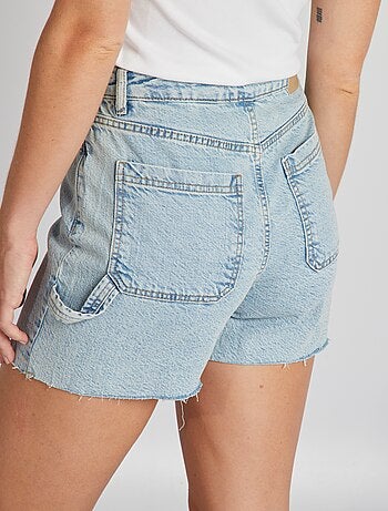 Short Jean Délavé Femme SO GSJC - Taille S - Coton - Occasion En Très Bon état