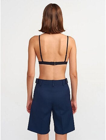 Short taille haute à ceinture et jambe large dilvin