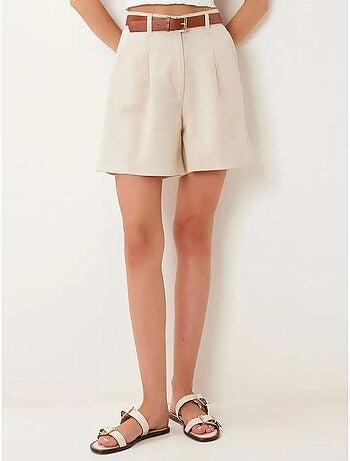 Short taille haute à ceinture et jambes larges istanbul