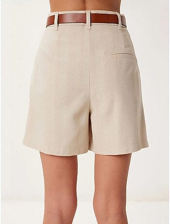 Short taille haute à ceinture et jambes larges istanbul