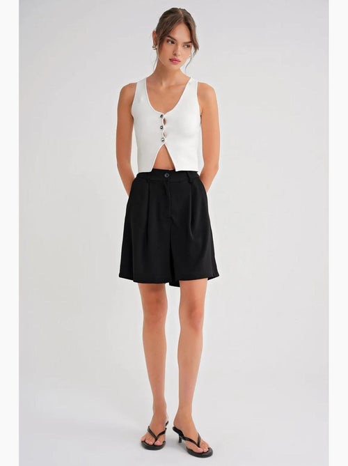 Short taille haute à poches boutonnées mixray - Kiabi