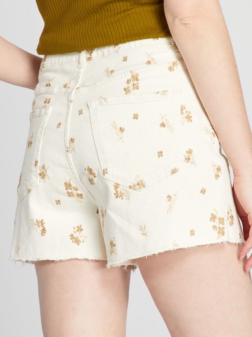 BERSHKA Jeans taille haute Dames T 38 bleu style décontracté