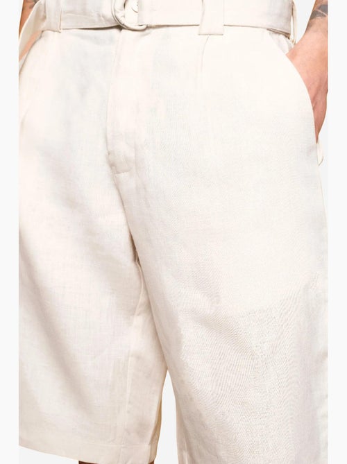 Short taille haute ceinturé en lin giesto - Kiabi Short taille haute ceinturé en lin giesto - Kiabi