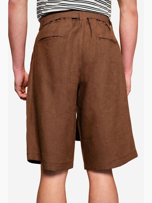 Short taille haute ceinturé en lin mélangé giesto - Kiabi Short taille haute ceinturé en lin mélangé giesto - Kiabi
