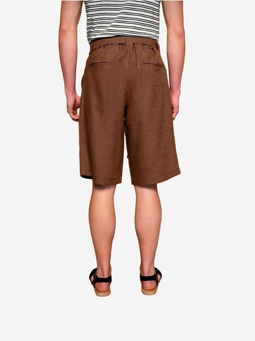 Short taille haute ceinturé giesto en lin mélangé - Kiabi Short taille haute ceinturé giesto en lin mélangé - Kiabi