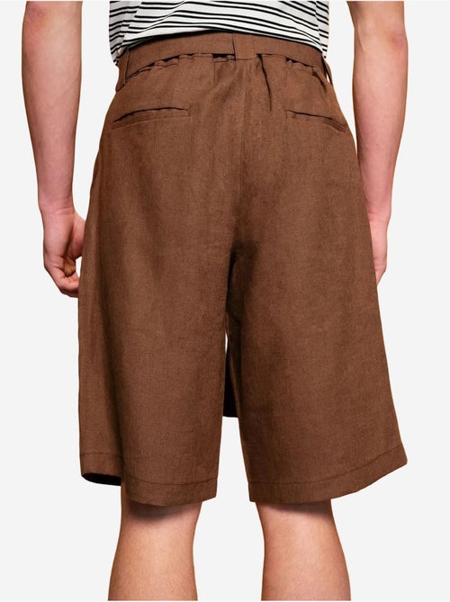 Short taille haute ceinturé giesto en lin mélangé - Kiabi Short taille haute ceinturé giesto en lin mélangé - Kiabi