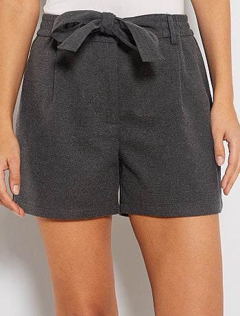 Short taille haute ceinturé - Kiabi