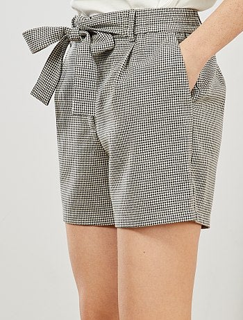 Short taille haute ceinturé - Kiabi