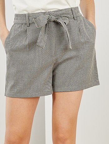 Short taille haute ceinturé - Kiabi
