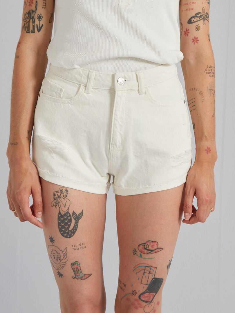 Enfants Filles Pantalons & shorts Jeans Kiabi Jeans Jean blanc 