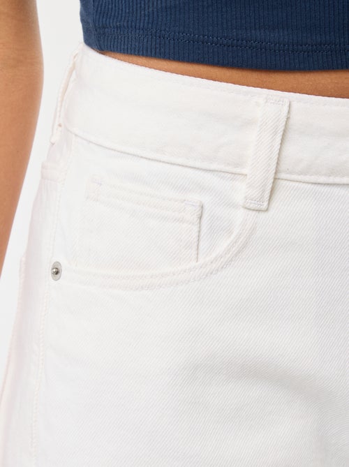 Short taille haute en jean - Kiabi