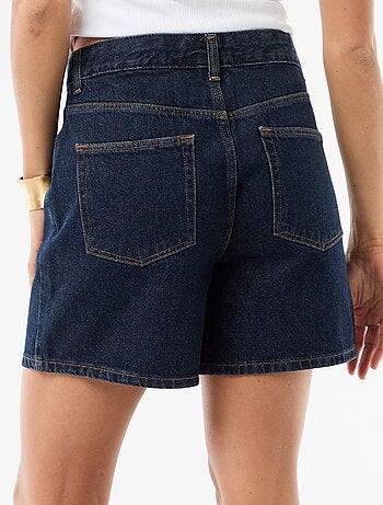 Short taille haute en jean
