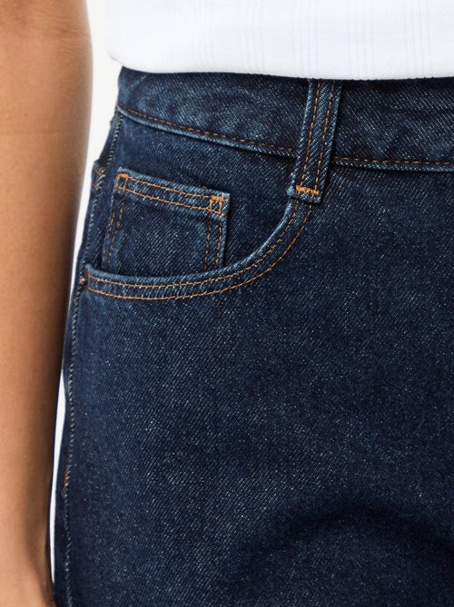 Short taille haute en jean - Kiabi