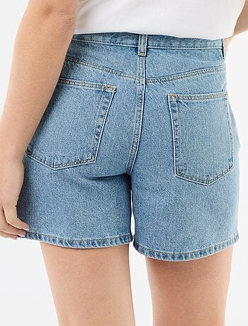 Short taille haute en jean