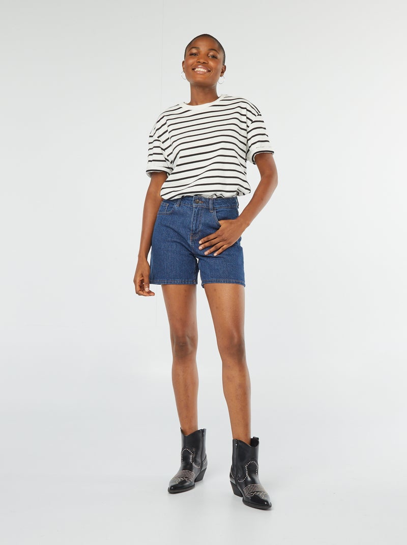 Short taille haute en jean Rince - Kiabi