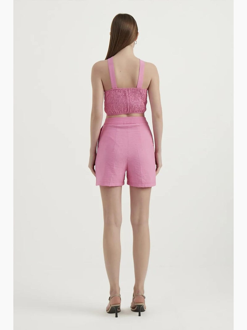 Short taille haute hiccup Rose - Kiabi