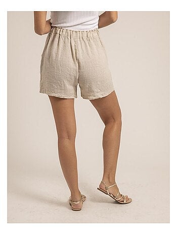 Short taille haute lin XANGA
