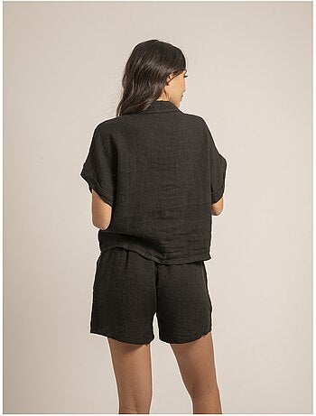 Short taille haute lin XANGA