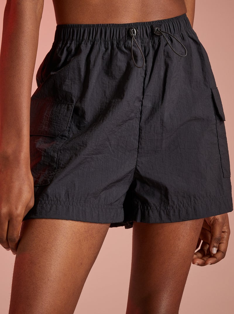 Short taille haute noir - Kiabi