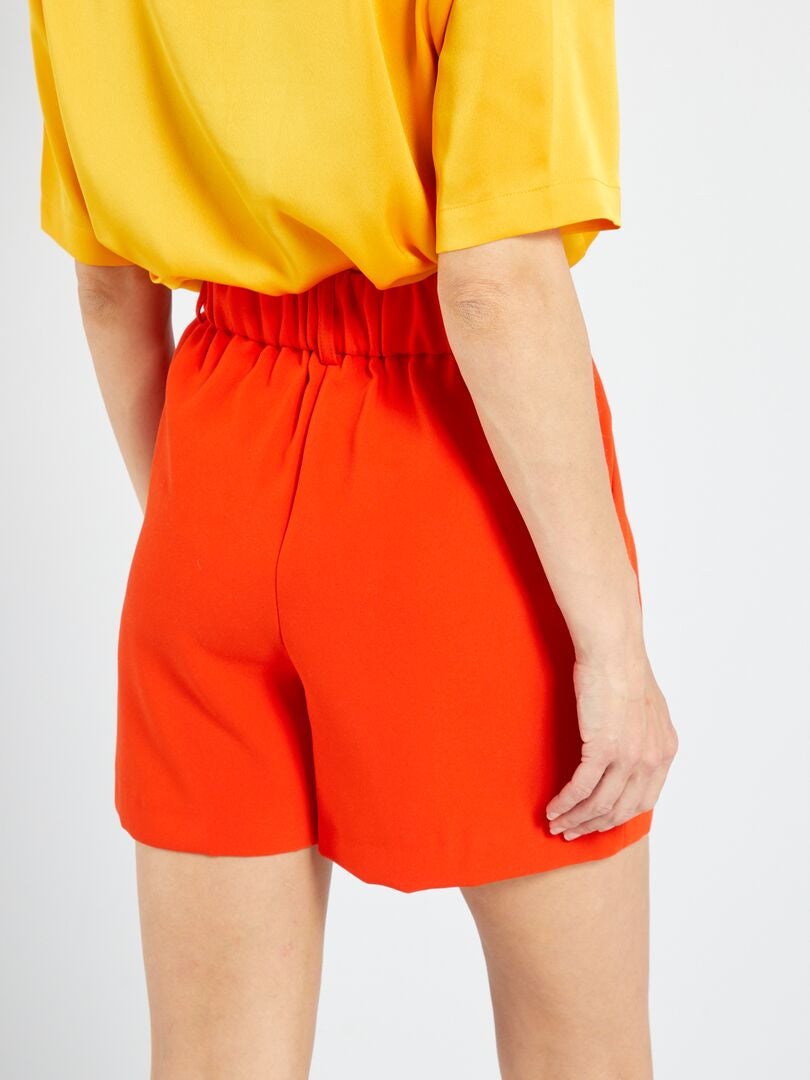 Short taille haute Orange - Kiabi