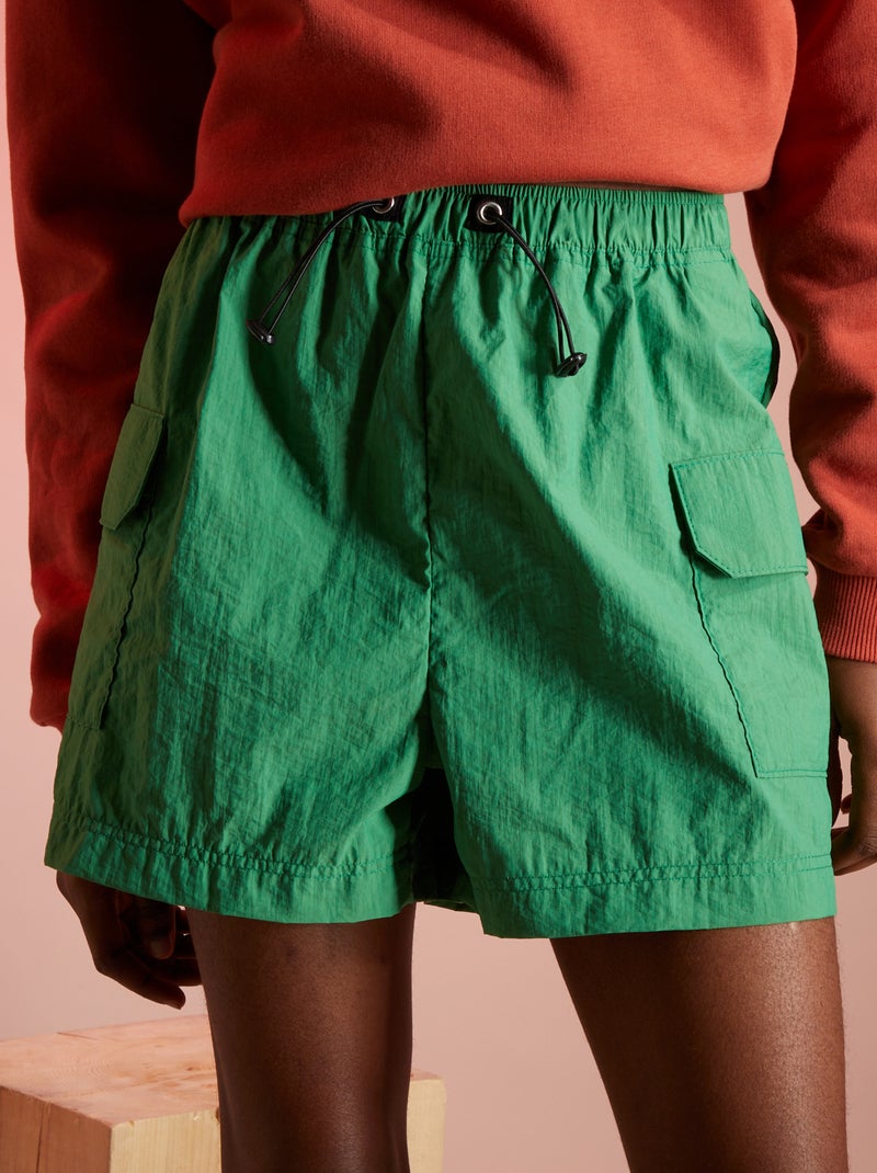Short taille haute Vert - Kiabi