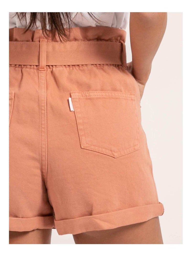 Short taille haute XAPER Orange - Kiabi