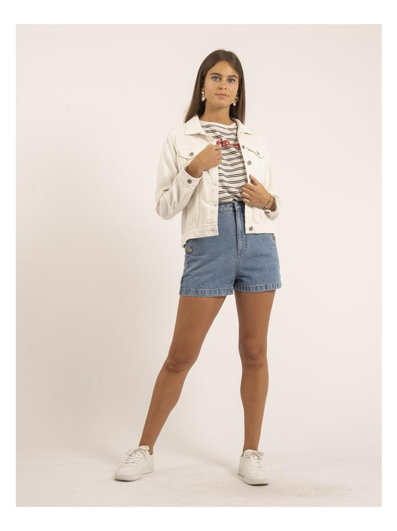 Short taille haute XOLINE Bleu - Kiabi